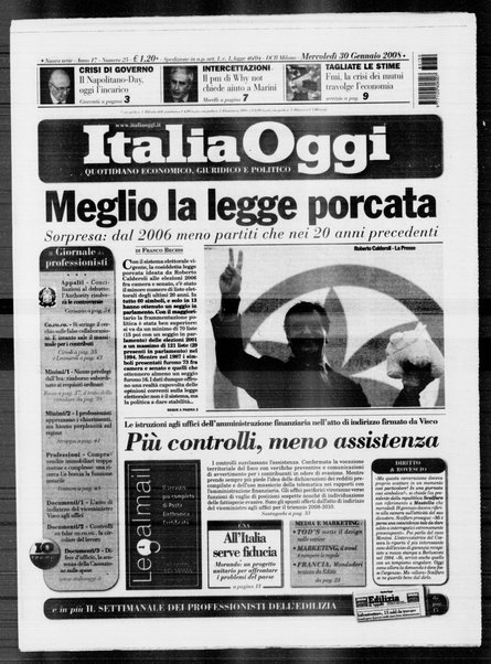 Italia oggi : quotidiano di economia finanza e politica